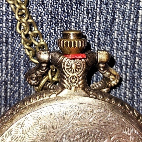 New In package Pocket watch 16" chain Bronge Trucker new - Picture 3 of 14